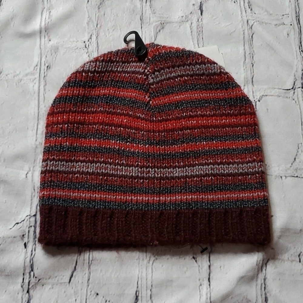 The Rail Red Striped Beanie NWOT